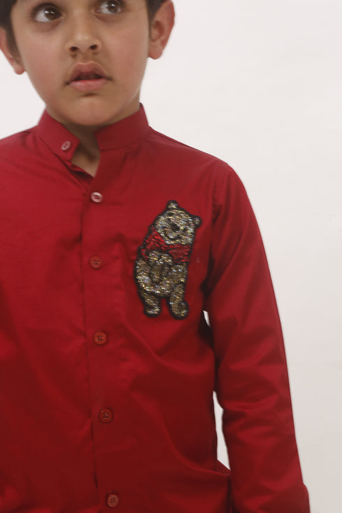 Winnie The Pooh Red Shirt
